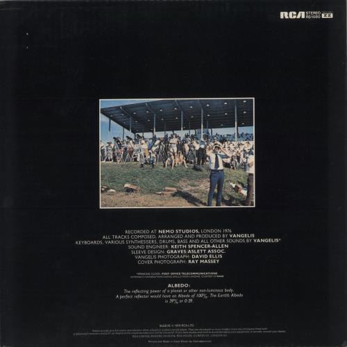 Vangelis Albedo 0.39 vinyl LP album (LP record) UK VGELPAL261041