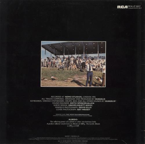 Vangelis Albedo 0.39 vinyl LP album (LP record) UK VGELPAL641218