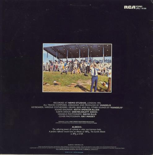 Vangelis Albedo 0.39 vinyl LP album (LP record) Italian VGELPAL806958