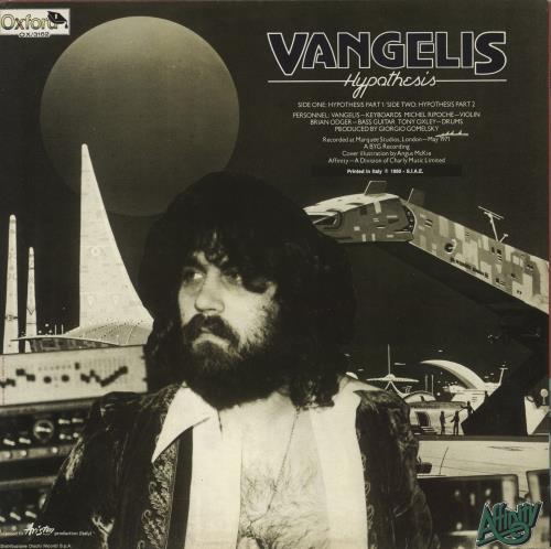 Vangelis Hypothesis vinyl LP album (LP record) Italian VGELPHY536476