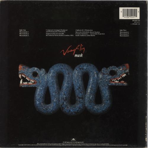 Vangelis Mask vinyl LP album (LP record) UK VGELPMA158360