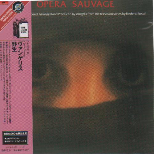 Vangelis Opera Sauvage CD album (CDLP) Japanese VGECDOP644560