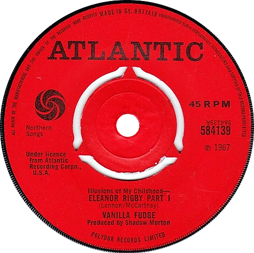 Vanilla Fudge Eleanor Rigby 7" vinyl single (7 inch record / 45) UK VFU07EL586305