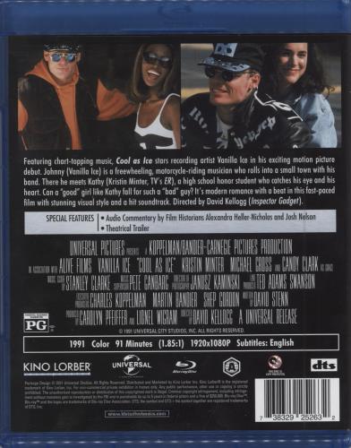 Vanilla Ice Cool As Ice Blu Ray DVD UK VCEBRCO785175