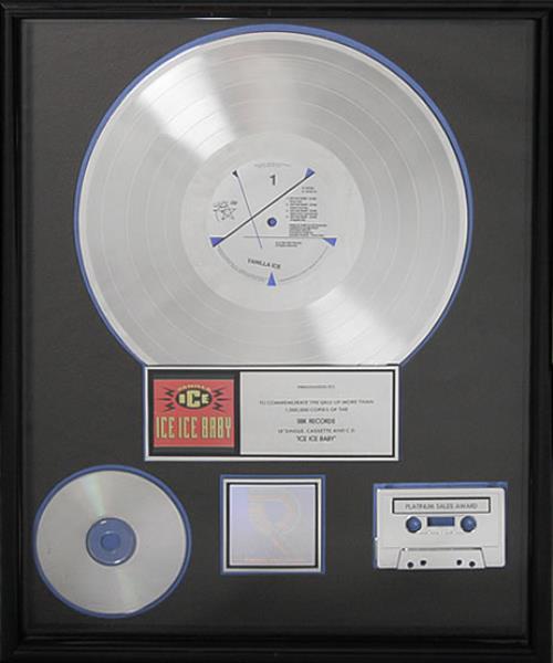 Vanilla Ice Ice Ice Baby award disc US VCEAWIC475844