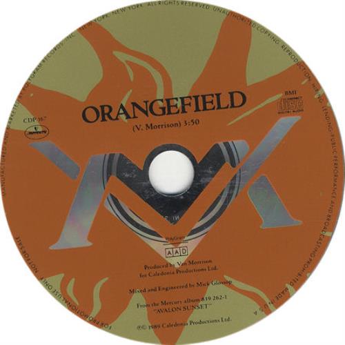 Van Morrison Orangefield US Promo CD single (CD5 / 5") (100553)