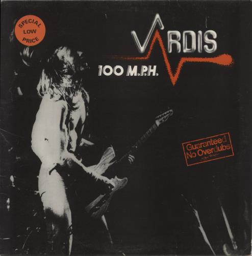 Vardis 100 M.P.H + Poster/ Hype Sticker vinyl LP album (LP record) UK VRDLPMP861284