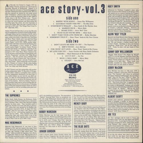 Various-50s/Rock & Roll/Rockabilly Ace Story Volume 3 vinyl LP album (LP record) UK 50VLPAC632661