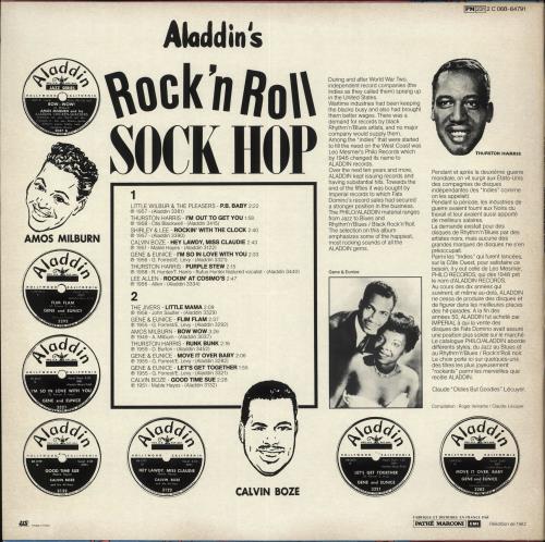 Various-50s/Rock & Roll/Rockabilly Aladdin's Rock'n Roll Sock Hop vinyl LP album (LP record) French 50VLPAL708456