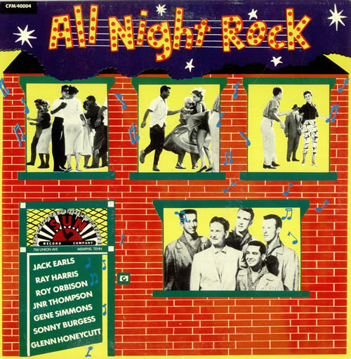 Various-50s/Rock & Roll/Rockabilly All Night Rock 10" vinyl single (10 inch record) Italian 50V10AL486064