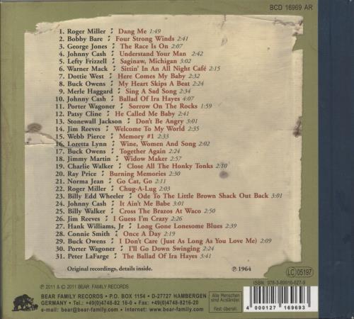 Various-50s/Rock & Roll/Rockabilly Dim Lights, Thick Smoke & Hillbilly Music: Country & Western Hit Parade - 1964 CD album (CDLP) German 50VCDDI861465