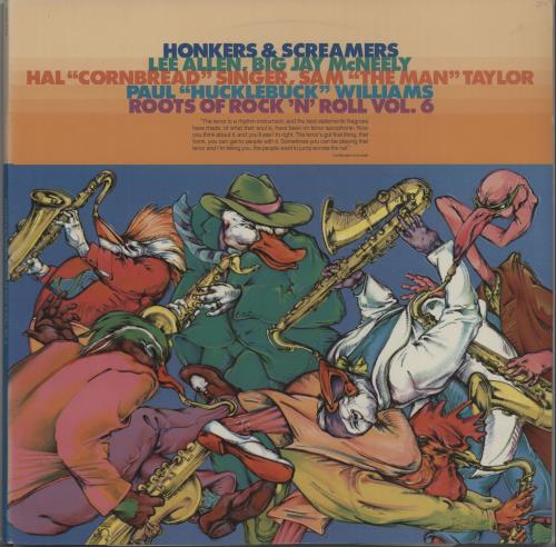 Various-50s/Rock & Roll/Rockabilly Honkers & Screamers: Roots Of Rock 'N' Roll Vol. 6 2-LP vinyl record set (Double LP Album) US 50V2LHO668952