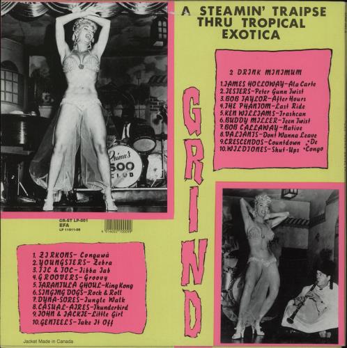 Various-50s/Rock & Roll/Rockabilly Las Vegas Grind! - Yellow Label vinyl LP album (LP record) US 50VLPLA870599