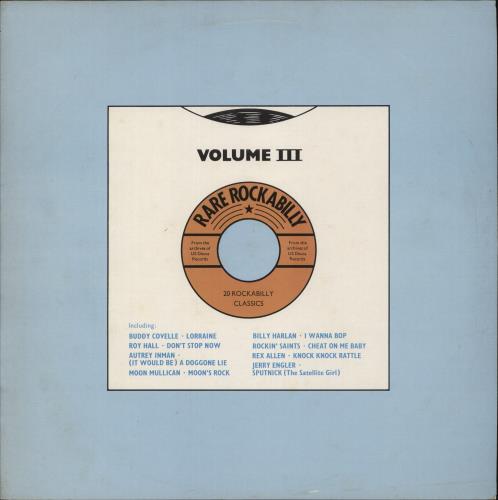 Various-50s/Rock & Roll/Rockabilly Rare Rockabilly Volume III vinyl LP album (LP record) UK 50VLPRA613830