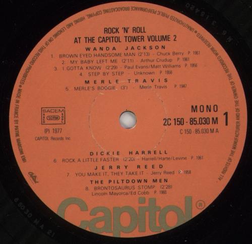 Various-50s/Rock & Roll/Rockabilly Rock'N'Roll At The Capitol Tower Volume 2 2-LP vinyl record set (Double LP Album) French 50V2LRO867849