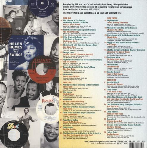 Various-50s/Rock & Roll/Rockabilly Voodoo Voodoo: Feisty Fifties Females 2-LP vinyl record set (Double LP Album) UK 50V2LVO744281