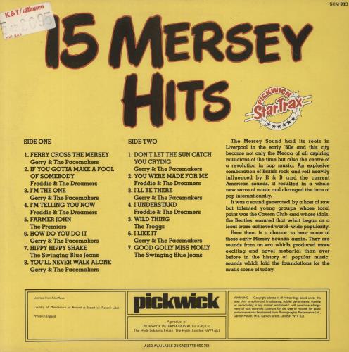 Various-60s & 70s 15 Mersey Hits vinyl LP album (LP record) UK SVALPME555807