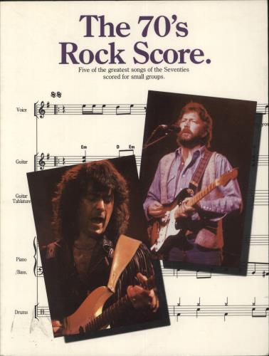 Various-60s & 70s 70s Rock Score book UK SVABKSR877353