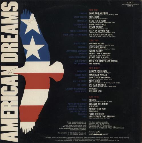 Various-60s & 70s American Dreams 2-LP vinyl record set (Double LP Album) UK SVA2LAM579673