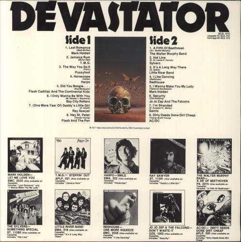 Various-60s & 70s Devastator vinyl LP album (LP record) Australian SVALPDE860382