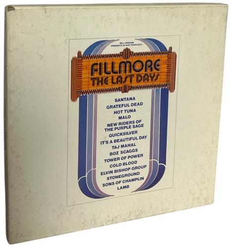 Various-60s & 70s Fillmore - The Last Days box set US SVABXFI867440
