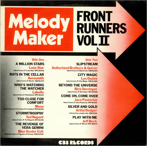Various-60s & 70s Front Runners Vol II vinyl LP album (LP record) UK SVALPFR492047