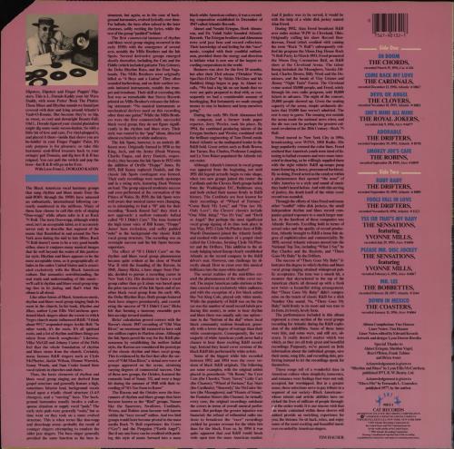 Various-60s & 70s History Of Rhythm And Blues Vocal Groups vinyl LP album (LP record) US SVALPHI752923