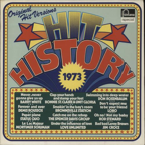 Various-60s & 70s Hit History 1973 vinyl LP album (LP record) Dutch SVALPHI864413