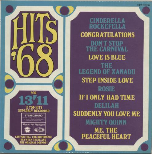 Various-60s & 70s Hits '68 vinyl LP album (LP record) UK SVALPHI694920