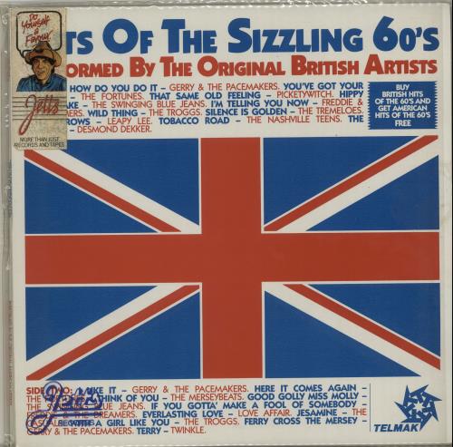 Various-60s & 70s Hits Of The Sizzling 60's - British & American Artists 2-LP vinyl record set (Double LP Album) Australian SVA2LHI654685