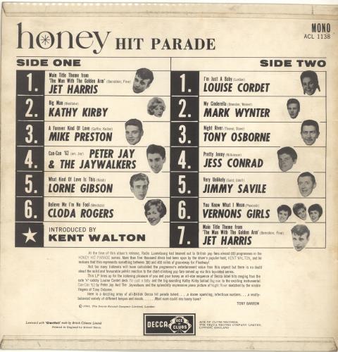 Various-60s & 70s Honey Hit Parade vinyl LP album (LP record) UK SVALPHO688983