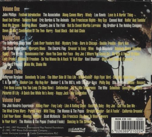 Various-60s & 70s Monterey International Pop Festival CD Album Box Set UK SVADXMO868196