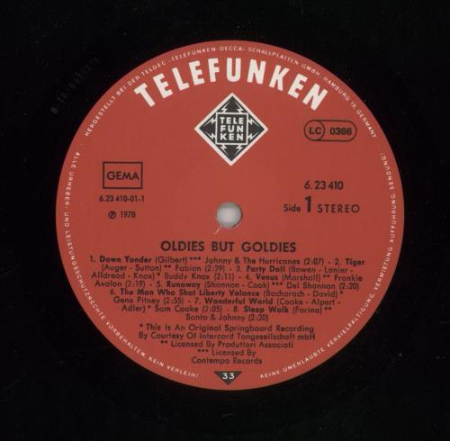 Various-60s & 70s Oldies But Goldies vinyl LP album (LP record) German SVALPOL870304