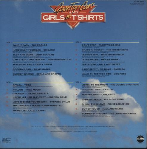 Various-60s & 70s Open Top Cars And Girls In T Shirts 2-LP vinyl record set (Double LP Album) UK SVA2LOP449225