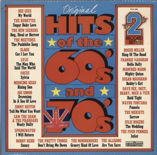 Various-60s & 70s Original Hits Of The 60's And 70's - export 2-LP vinyl record set (Double LP Album) UK SVA2LOR735668