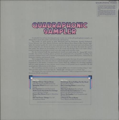 Various-60s & 70s Quadraphonic Sampler vinyl LP album (LP record) UK SVALPQU732815