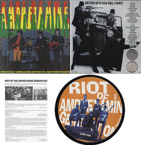 Various-60s & 70s Riot Of The Amphetamine Generation vinyl LP album (LP record) UK SVALPRI329102