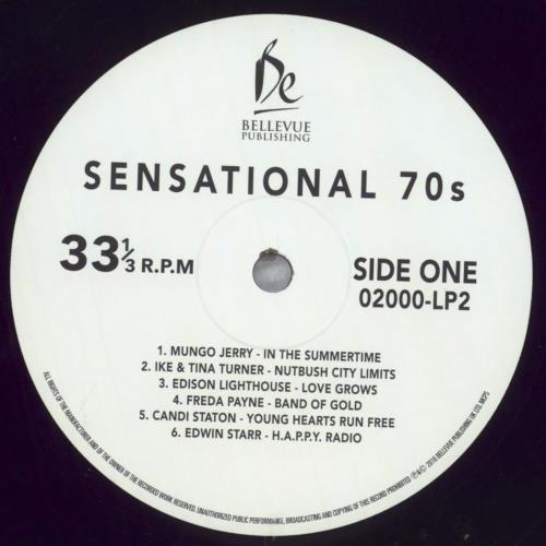 Various-60s & 70s Sensational 70's vinyl LP album (LP record) UK SVALPSE825591