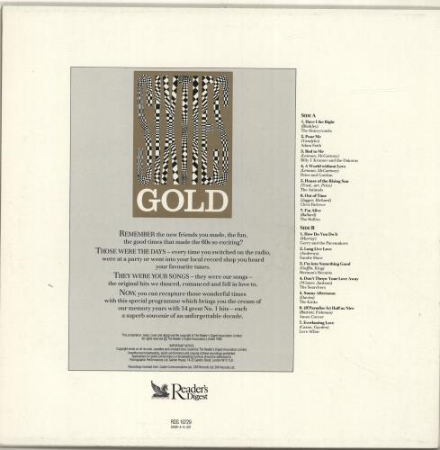 Various-60s & 70s Sixties Gold vinyl LP album (LP record) UK SVALPSI419511