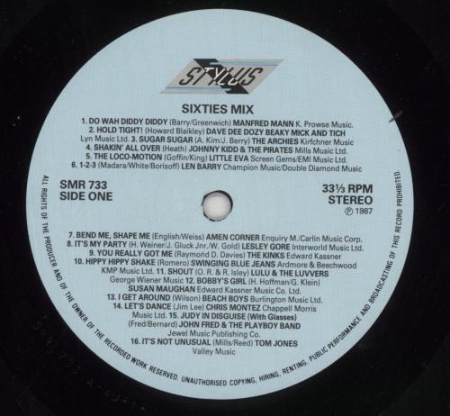 Various-60s & 70s Sixties Mix 2-LP vinyl record set (Double LP Album) UK SVA2LSI519852