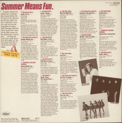 Various-60s & 70s Summer Means Fun-Californian Surf Music vinyl LP album (LP record) Dutch SVALPSU877249