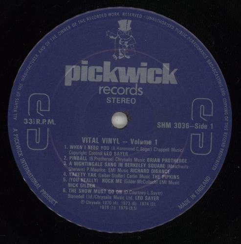 Various-60s & 70s Vital Vinyl Volumes One & Two vinyl LP album (LP record) UK SVALPVI874347