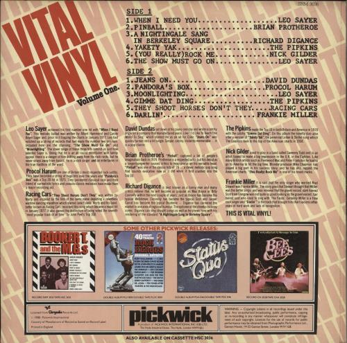 Various-60s & 70s Vital Vinyl Volumes One & Two vinyl LP album (LP record) UK SVALPVI874347