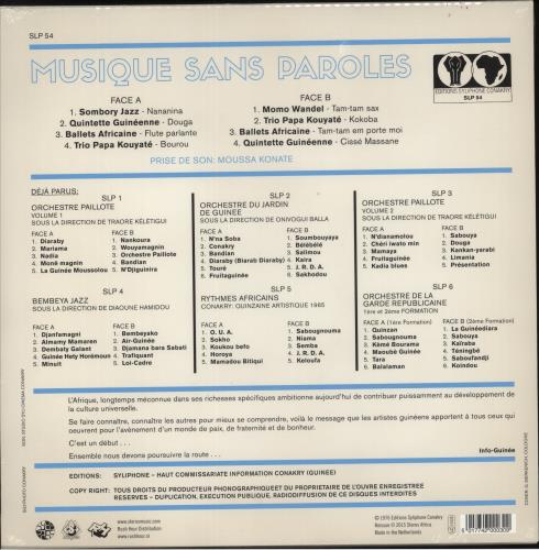 Various-Afrobeat Musique Sans Paroles vinyl LP album (LP record) French 76TLPMU881696