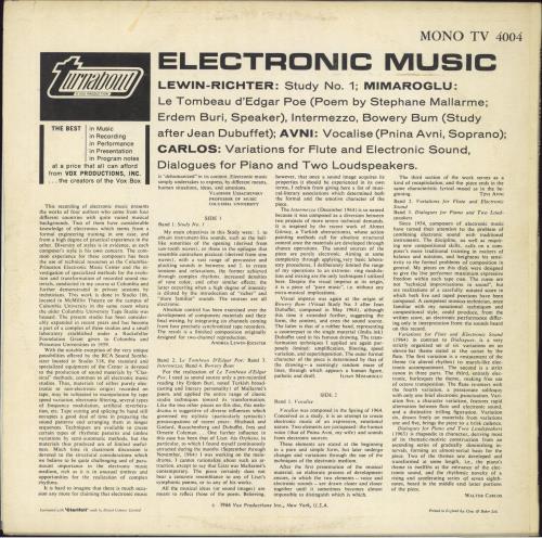 Various-Ambient & Electronica Electronic Music vinyl LP album (LP record) UK VA7LPEL799530