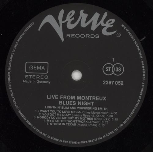 Various-Blues & Gospel Blues Night - Live From Montreux 2-LP vinyl record set (Double LP Album) German V-B2LBL856436