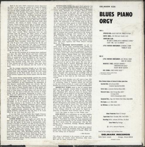 Various-Blues & Gospel Blues Piano Orgy vinyl LP album (LP record) US V-BLPBL599363