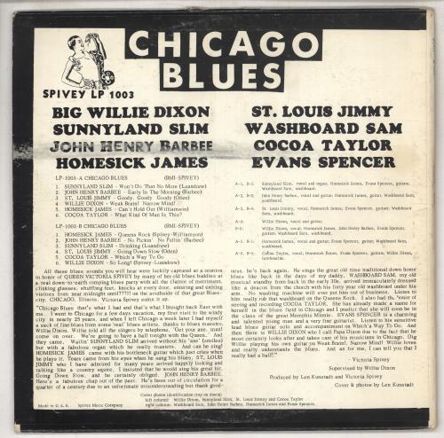 Various-Blues & Gospel Chicago Blues vinyl LP album (LP record) US V-BLPCH737704