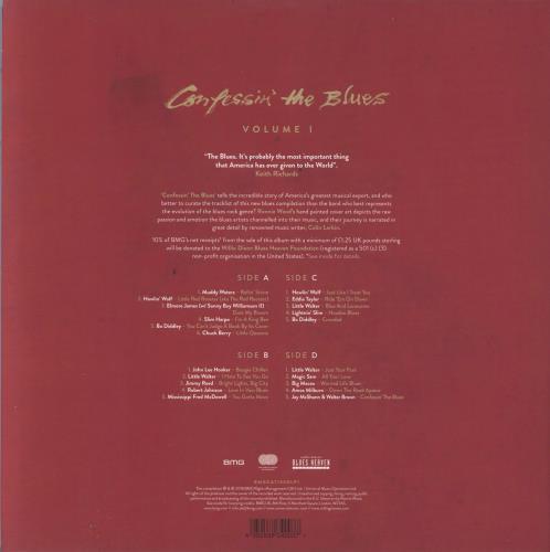 Various-Blues & Gospel Confessin' The Blues - Volume 1 2-LP vinyl record set (Double LP Album) UK V-B2LCO794200