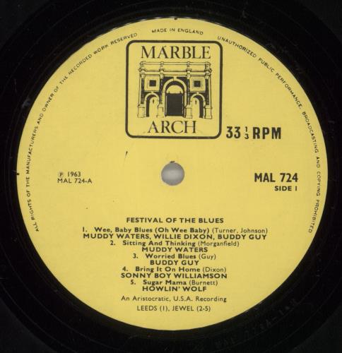 Various-Blues & Gospel Festival Of The Blues vinyl LP album (LP record) UK V-BLPFE479974